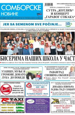 Somborske novine - broj 3339, 22. jun 2018.