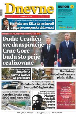 Dnevne novine - broj 3153, 18. nov 2021.