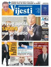 Vijesti - broj 6473, 2. apr 2016.