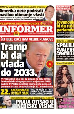 Informer - broj 3889, 27. jan 2025.