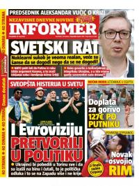 Informer - broj 3062, 16. maj 2022.
