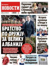 Večernje novosti - broj 5493, 9. sep 2025.