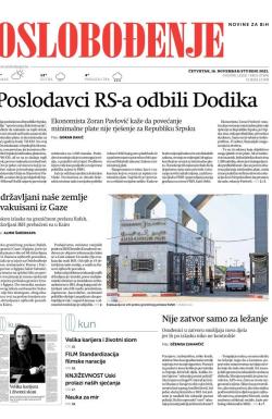 Oslobođenje - broj 27456, 16. nov 2023.