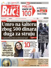 Blic - broj 6040, 3. dec 2013.