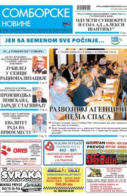 Somborske novine - broj 3246, 9. sep 2016.