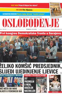 Oslobođenje - broj 24.712, 13. sep 2015.