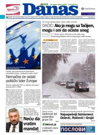 Danas - broj 5553, 12. dec 2012.