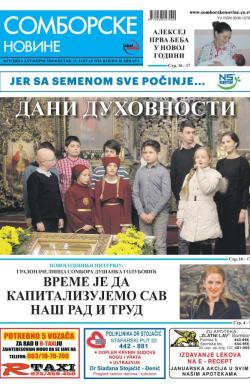 Somborske novine - broj 3368, 11. jan 2019.