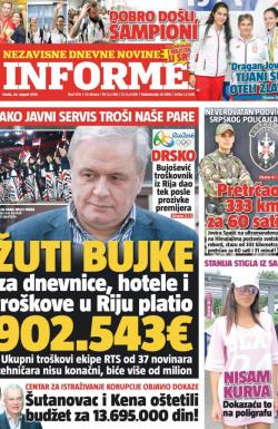 Informer - broj 1315, 24. avg 2016.