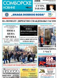 Somborske novine - broj 3160, 16. jan 2015.