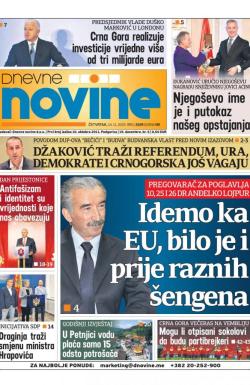 Dnevne novine - broj 2529, 14. nov 2019.