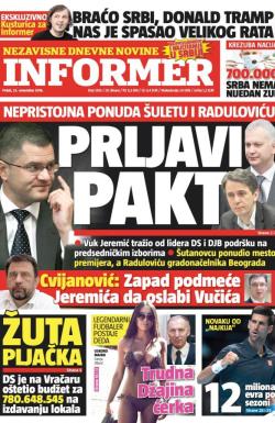 Informer - broj 1395, 25. nov 2016.