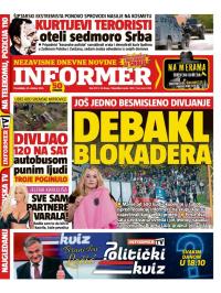 Informer - broj 4113, 20. okt 2025.