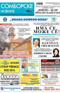 Somborske novine - broj 3135, 25. jul 2014.