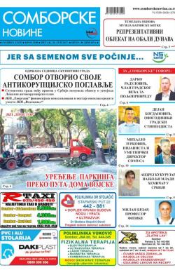 Somborske novine - broj 3288, 30. jun 2017.
