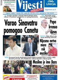Vijesti - broj 5592, 1. dec 2013.