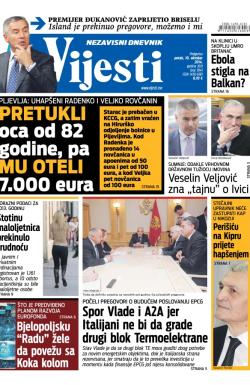 Vijesti - broj 5941, 10. okt 2014.