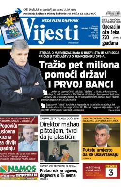Vijesti - broj 6369, 17. dec 2015.