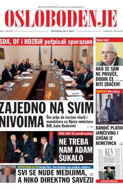 Oslobođenje - broj 24.415, 20. nov 2014.