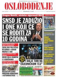 Oslobođenje - broj 24.734, 5. okt 2015.