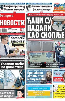 Večernje novosti - broj 1438, 11. feb 2015.