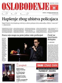 Oslobođenje - broj 25867, 1. dec 2018.