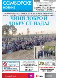Somborske novine - broj 3512, 15. okt 2021.
