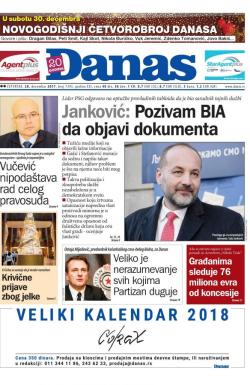 Danas - broj 7395, 28. dec 2017.