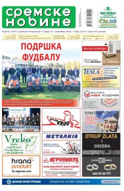 Sremske Novine - broj 3272, 15. nov 2023.