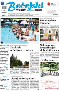 Bečejski mozaik - broj 780, 12. jul 2019.