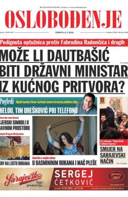 Oslobođenje - broj 24.858, 6. feb 2016.
