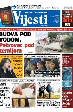Vijesti - broj 5903, 2. sep 2014.