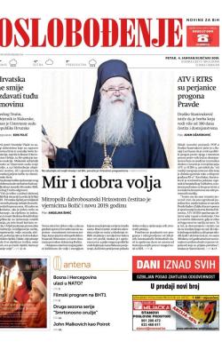 Oslobođenje - broj 25899, 4. jan 2019.