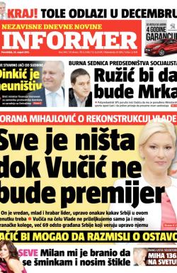 Informer - broj 399, 26. avg 2013.