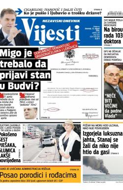 Vijesti - broj 6243, 13. avg 2015.