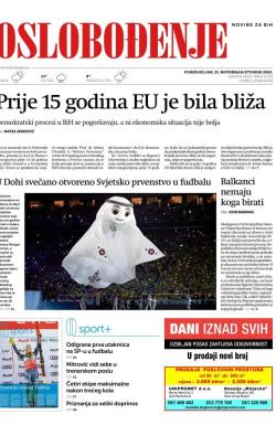 Oslobođenje - broj 27153, 21. nov 2022.