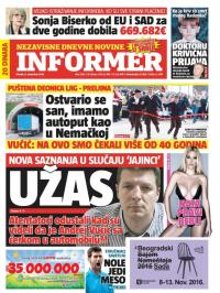 Informer - broj 1380, 8. nov 2016.