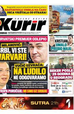 Kurir - broj 589, 25. sep 2015.