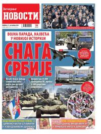 Večernje novosti - broj 5505, 21. sep 2025.