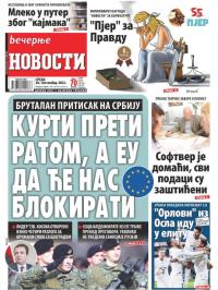 Večernje novosti - broj 4444, 28. sep 2022.