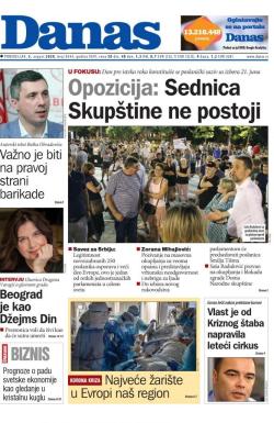 Danas - broj 8344, 3. avg 2020.