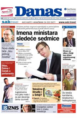 Danas - broj 6034, 7. apr 2014.