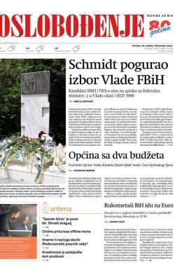 Oslobođenje - broj 27285, 28. apr 2023.