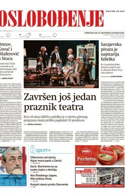 Oslobođenje - broj 25100, 10. okt 2016.