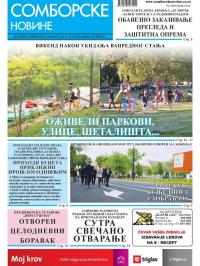 Somborske novine - broj 3438, 15. maj 2020.
