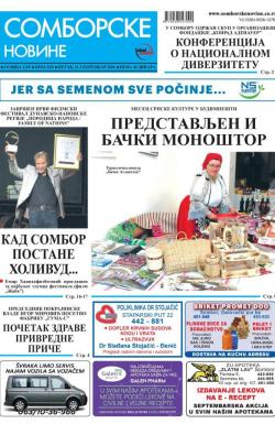Somborske novine - broj 3352, 21. sep 2018.