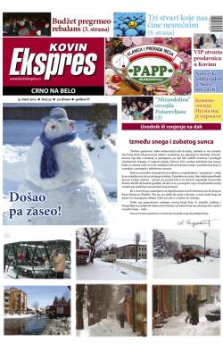 Kovin Ekspres - broj 52, 15. mar 2012.