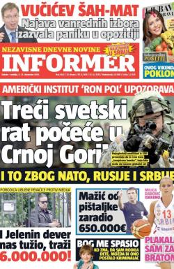 Informer - broj 1402, 3. dec 2016.