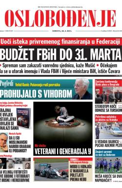 Oslobođenje - broj 24.543, 28. mar 2015.