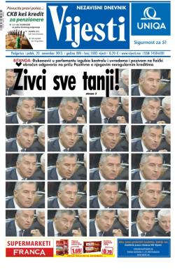 Vijesti - broj 5583, 22. nov 2013.